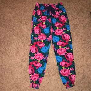 Aerie Silk Floral Jogger